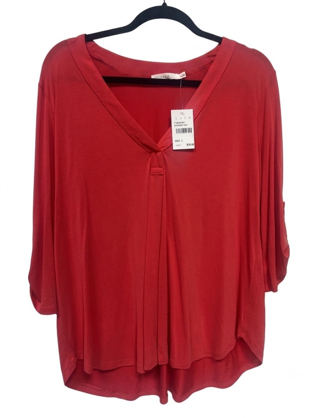 Women’s LUSH brand Cayenne Red Blouse (Size: Large) NWT